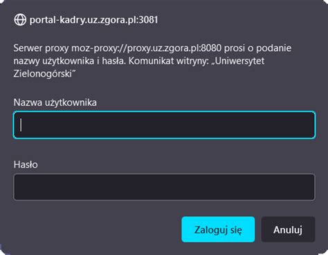 Dostęp zdalny przez serwer PROXY/Cache do zasobów .